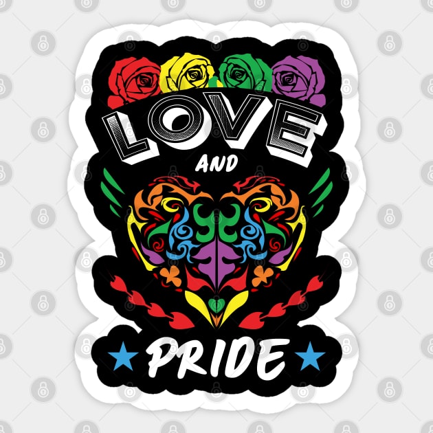 Love and Pride Heart and Roses 2022 Sticker by HCreatives